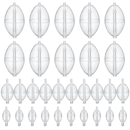 Soulchen 30 Pcs Clear Bobbers for Fishing 3 Size Fishing Clear Bubbles Bobber Casting Bubble Spin Float Tackle Accessories