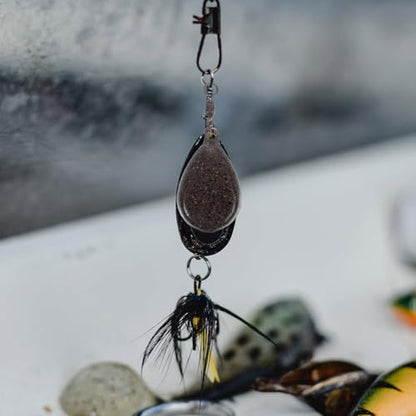 Ciieeo 5pcs Fishing Weights with Rings Iron Flat Pear-Shaped Sinkers 57g Smooth Surface Weighted Drop Shot Terminal Tackle for Freshwater Carp and Outdoor Fishing