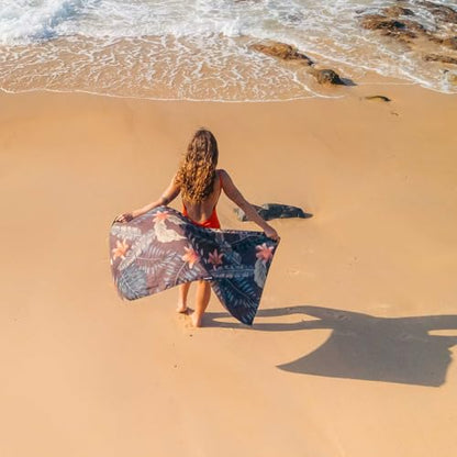 Nomadix Ultralight Towel - Quick Dry & Super Lightweight - Perfect As A Pack Towel to Save On Space - Made with Recycled Materials - Palms Night - 30x54 - color: Palms Night