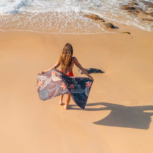 Nomadix Ultralight Towel - Quick Dry & Super Lightweight - Perfect As A Pack Towel to Save On Space - Made with Recycled Materials - Palms Night - 30x54 - color: Palms Night