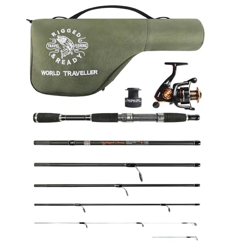 Rigged and Ready Smuggler Series™ Travel Fishing Rods. Super Compact, 1 Spinning Rod and Reel Combo, 4 Spin, 1 Casting Rod + Cases. 2, 3 or 4 Tips. Spin and General Freshwater - Saltwater Fishing