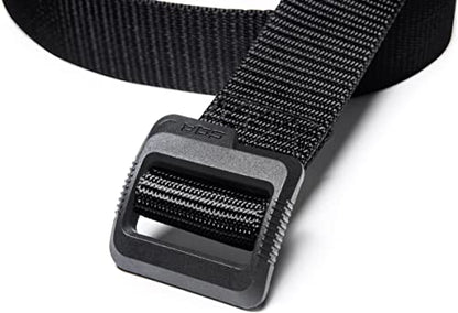 CQR Tactical Belt, Military Style Heavy Duty Belt, Webbing EDC Quick-Release Buckle - color: 2pack Dura Nylon Black, size: Medium
