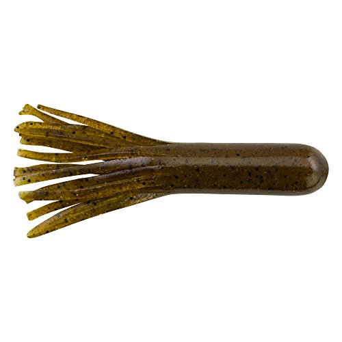 Berkley PowerBait Power Tube Fishing Soft Bait - color: Green Pumpkin, size: 3 1/2" (8 Count)
