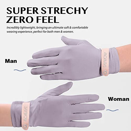 SayWow Driving Gloves Women for Sun UV Protection UPF 50+ Touchscreen Full Finger - color: Purple