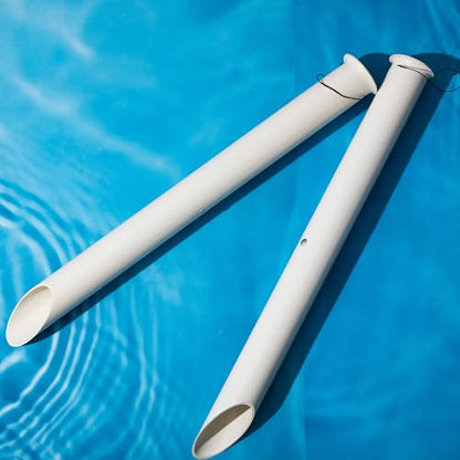 DoubleFill Tubular Sand Spikes for Surf Fishing PVC Surf Shore and Beach Fishing Rod Holder Sand Spike for Beaches, Rivers and Sandy Beaches