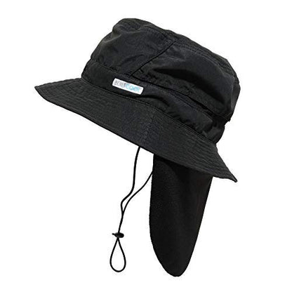 BUILTCOOL Adult Cooling Bucket Cap with Neck Shade – Waterproof Sun Protection for Hunting, Fishing, Hiking and Kayaking - color: Anthracite, size: Large-X-Large