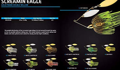 WAR Eagle Custom Lures War Eagle Artificial Fishing Bait - color: Hot Blue Herring, size: 1/2 oz.