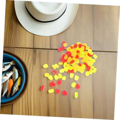 UKCOCO 150pcs Soft Silicone Fake Corn Carp Fishing Bait Floating Artificial Corn Lure for Trout and Multiple Fish Species in Freshwater Fishing