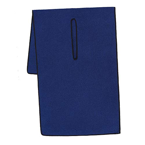 Mile High Life | Pro Tour Caddy Towel | 17" x 40" with 8" Center Slit | Premium Microfiber Waffle Texture - color: Navy, size: 16" x 30"