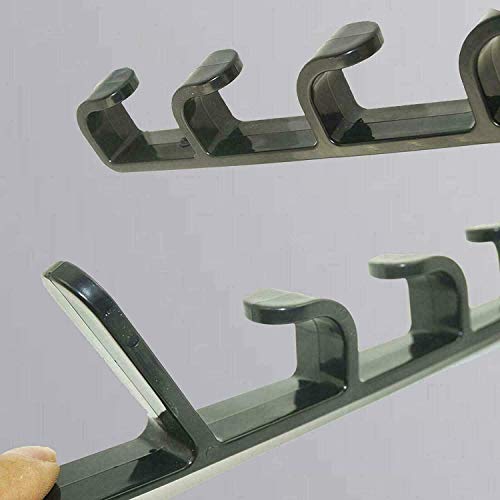 Pmsanzay Fishing Rod Wall Storage Rack, Fishing Pole Holder for Garage & Cabin & Basement, Heavy Duty - Holds up to 5 Fishing Rods