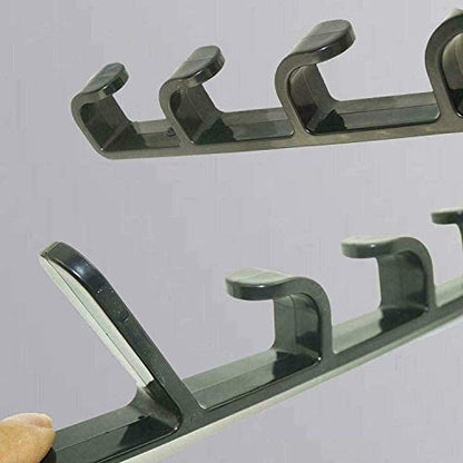 Pmsanzay Fishing Rod Wall Storage Rack, Fishing Pole Holder for Garage & Cabin & Basement, Heavy Duty - Holds up to 5 Fishing Rods