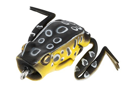 Lunkerhunt Frog Fishing Lure for Bass Fishing | Popping Frog Lure 1/4 oz | Topwater Fishing Bait with Weedless Hooks, Hollow Body, Trout Pike Lures - color: Croaker, size: 1.75 inch