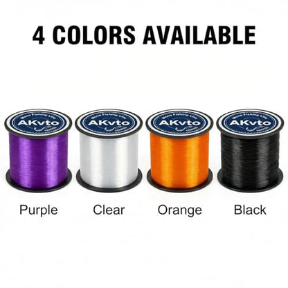 Monofilament Fishing Line, 1000 Yards, 4.5-14.5 LB Test, Fresh and Saltwater Nylon Line - color: Black, size: 0.16MM/10LB
