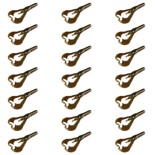 Lunker City Fishing 3" or 4" Karate Craw 3 Pack Bundle Soft Plastic Crawfish Bass Lure Open Claws Bait, 21 Pcs, Made in The USA - color: Bama Craw, size: 4 Inch
