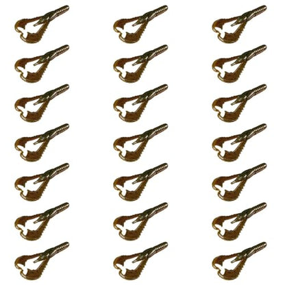 Lunker City Fishing 3" or 4" Karate Craw 3 Pack Bundle Soft Plastic Crawfish Bass Lure Open Claws Bait, 21 Pcs, Made in The USA - color: Bama Craw, size: 4 Inch