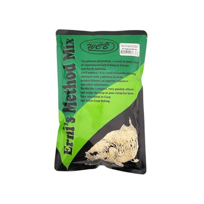 WCB Carp Baits Groundbait Chum Mix Feeder Mix Carp Bait - Erni's Method Mix - Ideal for Carp and Catfish Fishing - style: Flavor: Pineapple
