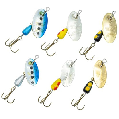 Panther Martin Fishing Lures 6-Pack All Time Greatest Fish Catcher World Famous Spinning Lures in Value Kit Spinners for Trout, Salmon, Panfish, Bass, Crappie & Perch - style: Best of the East