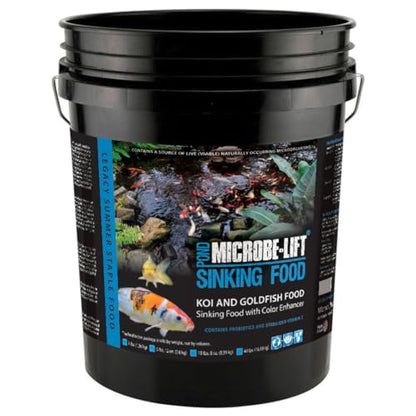 MICROBE-LIFT MLLSPXL Sinking Fish Food Pellets for Ponds, Water Gardens, and Fountains, for Live Goldfish and Koi, 18.5 Pounds - size: 18.5 Pound (Pack of 1)