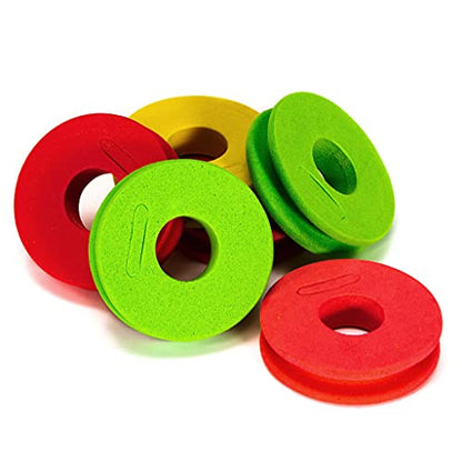 10Pcs Fishing Line Storage Rigs Foam Spool for Fly Tippet Holder Organizer Storage Accessories Fishing Winder Spooler Machine Part