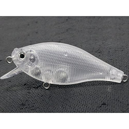 Blank Unpainted Minnow Crankbait Topwater Lipless Jerkbait Fishing Lures - color: UPC547