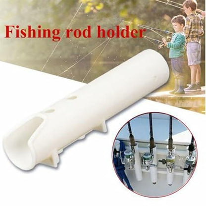 Fishing Rod Holders Wall Mounted 3 Pole Tubes Adjustable Fishing Rod Holder Bracke for Boat Kayak Garage Cooler Trailer Portable with Hardware - color: White-1 Pole