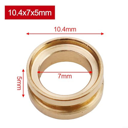 Brass For Fishing Line Roller, Essential Part For Reel Repair, Smooth Accessory For Enhanced Line Functionality(10.4 * 7 * 5mm) - size: 10.4*7*5mm