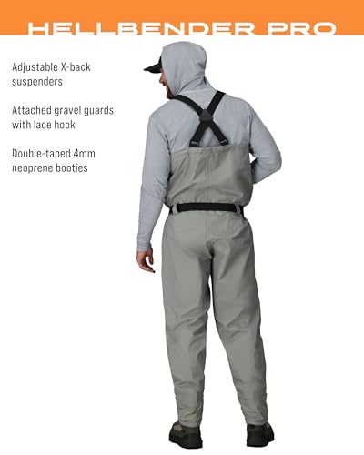 FROGG TOGGS Men's Hellbender Pro Waterproof Stockingfoot Fishing Chest Wader for Fishing - size: Medium