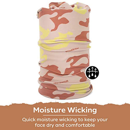 Neck Gaiter for Men & Women - UPF 50+ Sun Protection, Fishing, Cooling - color: Desert Camo