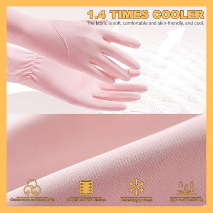 UPF 50+ Sun Protection Gloves for Women – Driving UV Protection Sun Gloves for Driving Hiking Outdoor Activities - color: Pink