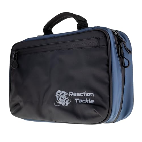 Reaction Tackle Deluxe Bait Binder, Water Resistant Soft Bait Storage System for Soft Plastics and Rigs with Zippered Sleeves, Splash-Proof Binder - size: Splash-Proof Binder
