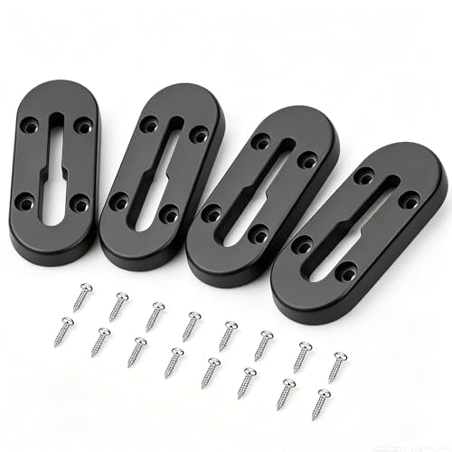 Kayak Track,Low Profile Kayak Rail Mount,Kayak Gear Track for Fishing Rod Holder, Fish Finder, Cup Holder, Paddle Holder, Anchor Cleats & All T-Slot Kayak Accessories - size: 4 Inch，4 Pcs