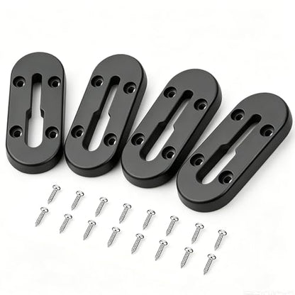 Kayak Track,Low Profile Kayak Rail Mount,Kayak Gear Track for Fishing Rod Holder, Fish Finder, Cup Holder, Paddle Holder, Anchor Cleats & All T-Slot Kayak Accessories - size: 4 Inch，4 Pcs