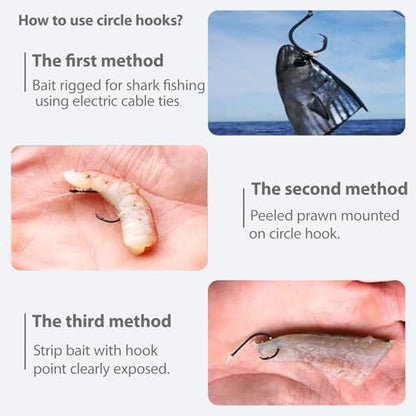 Catfishing Circle Hooks 50/100Pcs Octopus Fishing Circle Hooks Saltwater Freshwater for Catfish Bass Redfish 1/0 2/0 /3/0 4/0 5/0 6/0 7/0 8/0 9/0 10/0 12/0 14/0 - size: 20PCS 14/0