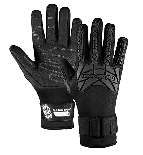 Seibertron Patented C.R.D.G 1.0 Aramid Anti-Cut Puncture Resistant Diving Gloves - color: C.R.D.G 2.0-Black, size: XX-Large