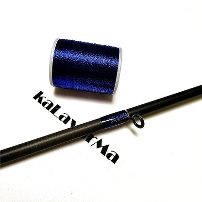 (8pcs*240yd) Kalavarma Rod Wrapping Thread for Fishing Rod Wrapping Thread Rod Building Repair - style: Metallic klm043