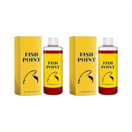 100ml Concentrated Fish Point Liquid, Fast-Acting Fishing Attractant, Improves Bite Response, Red Worm Liquid, Fishing Scent Enhancer for Trout, Panfish, Freshwater and More - size: 2 pcs