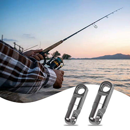 AGOOL Heavy Duty Fishing Swivels Saltwater Stainless Steel High Strength Fishing Heavy Swivels Connectors Copper Barrel Swivels Fishing Tackles for Big Game Sea Ocean Fishing - size: 617lb-5pcs
