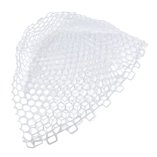 Fly Fishing Landing Net with Clear White Soft Rubber Mesh Ideal for Trout Catch and Release Lightweight and Collapsible Design Perfect for River Lake and Stream