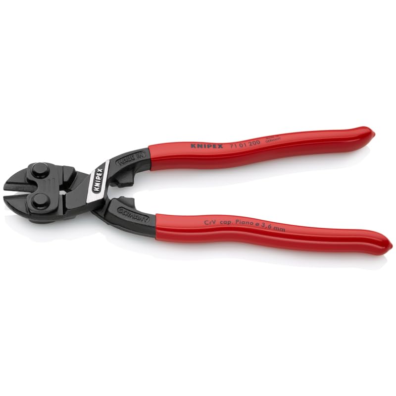 KNIPEX - 71 01 200 Tools - CoBolt Compact Bolt Cutter (7101200), 8-Inch | bike-repair-tools - size: 8-Inch