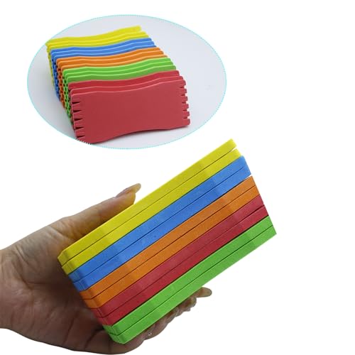 10pcs Fishing Leader Line Hook Holder,Fishing Line Foam Board Spool,Fishing Winding Board for Rigging