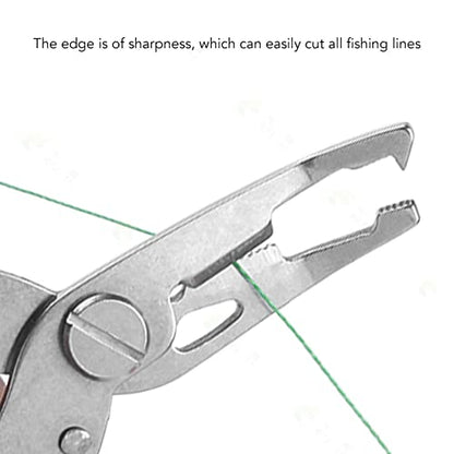 Fishing Pliers Multi Function Lure Pliers with Curved Mouth Stainless Steel Fishing Hook Remover and Line Cutting Scissors Braid Cutters for Outdoor Fishing Durable (Black) - color: Black