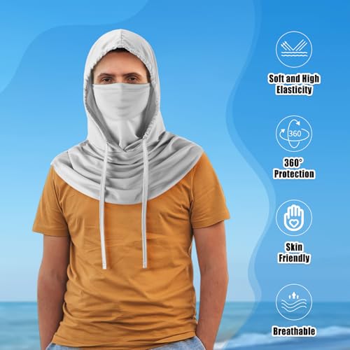Frienda 6/9/12 Pcs Balaclava Ski Mask UV Protection Hood Breathable Full Head Mask Face Cover for Men Women Cycling Fishing - color: Black, Light Gray, Dark Gray