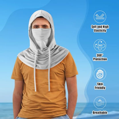 Frienda 6/9/12 Pcs Balaclava Ski Mask UV Protection Hood Breathable Full Head Mask Face Cover for Men Women Cycling Fishing - color: Black, Light Gray, Dark Gray