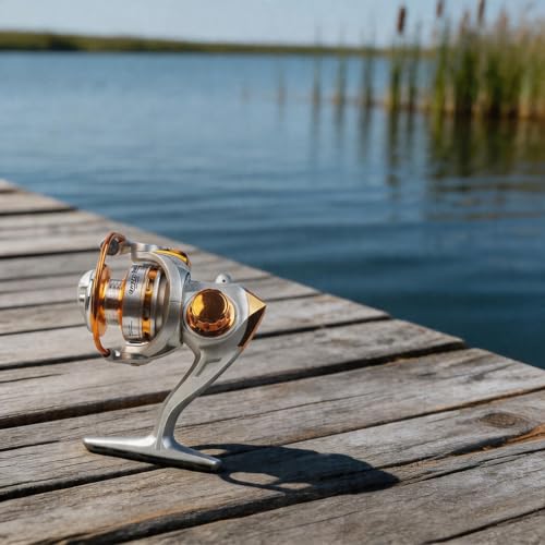 Ultra Light Casting Fishing Reel 500 Series with Metal Spool, 5.2:1 Gear Ratio and 6kg Drag for Ice Fishing, Ultralight Reel for Trout Bass