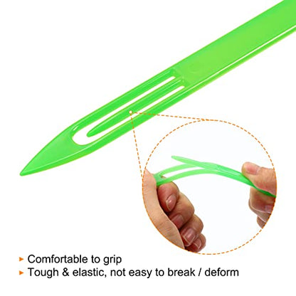 PATIKIL Netting Needle Shuttles, Pack Plastic Fishing Net Repair Line Kit Mending Tools - color: Green, size: 180x14x4mm