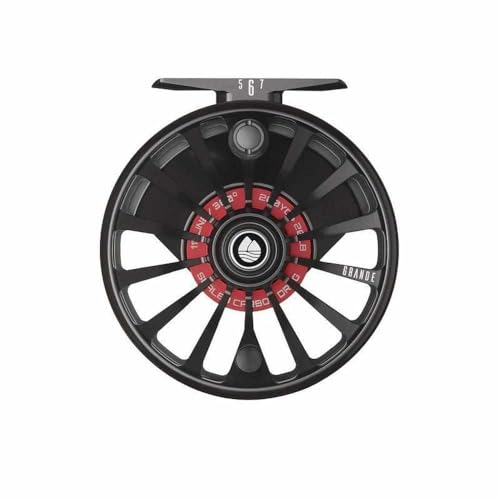 Redington Grande Fly Fishing Reel, Heavyweight Big Game Fly Reels, Freshwater and Saltwater, Super-Torque Drag System, Black, 9/10/11 - color: Black, size: 9/10/11