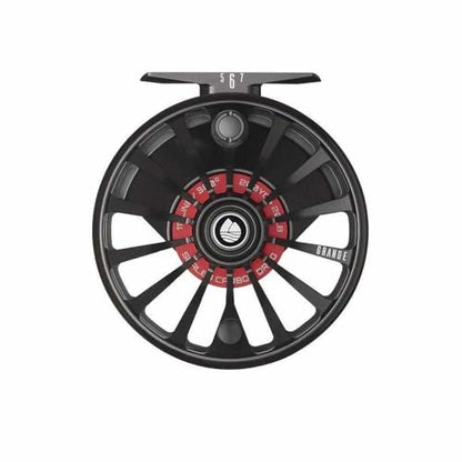 Redington Grande Fly Fishing Reel, Heavyweight Big Game Fly Reels, Freshwater and Saltwater, Super-Torque Drag System, Black, 9/10/11 - color: Black, size: 9/10/11