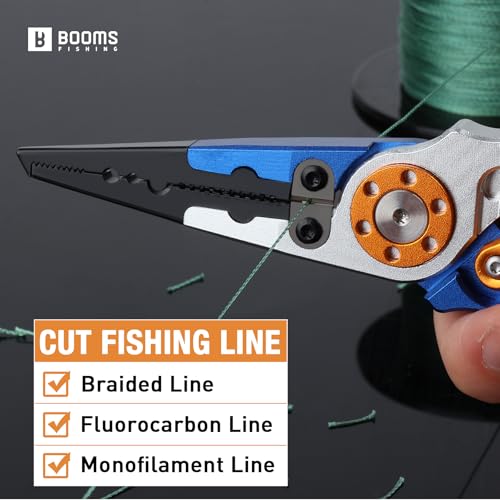 Booms Fishing Small Fishing Pliers: 5.8in Aluminium Pliers Tool - Hook Remover and Split Ring Kit, X01