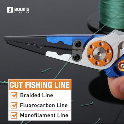 Booms Fishing Small Fishing Pliers: 5.8in Aluminium Pliers Tool - Hook Remover and Split Ring Kit, X01