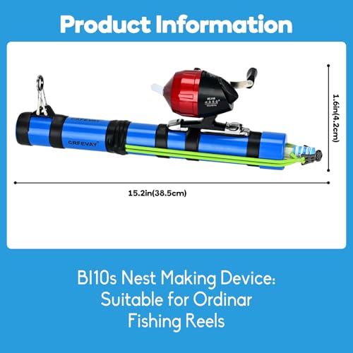 Fishing Catapult Rod - Slingshot Fishing Reel & Colitt Fishing Pole，Long-Distance Catapult Casting for Saltwater & Fly Fishing，Ideal Fishing Gifts for Men, Saltwater Fishing Gear